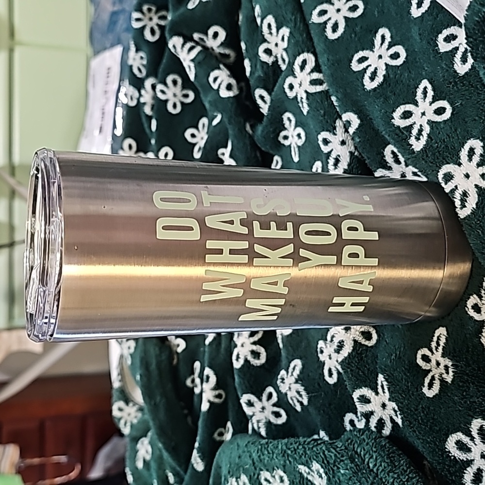 Stainless steel tumbler "Do what makes you happy"